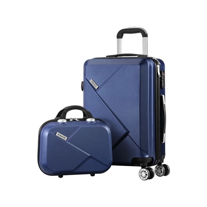 2-Piece ABS Hard Shell Luggage Set with TSA Lock & 360° Spinner Wheels