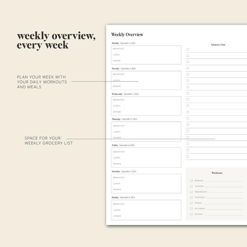 Daily Planner 24-25 - PlanEase-Nora Luxe