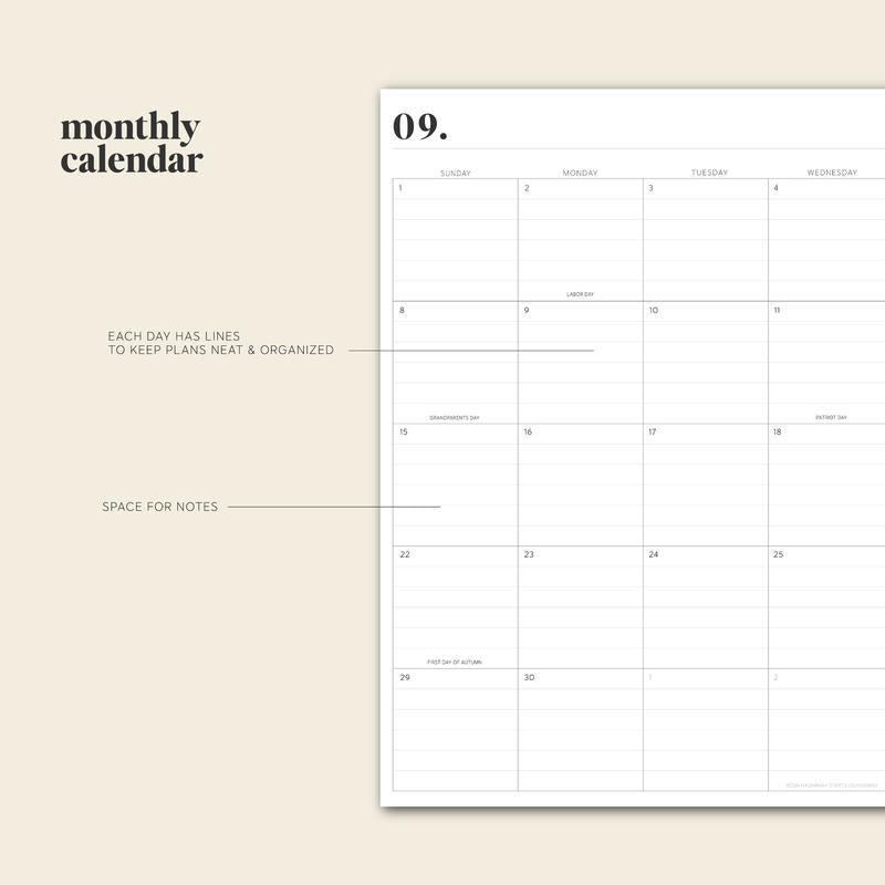 Daily Planner 24-25 - PlanEase-Nora Luxe