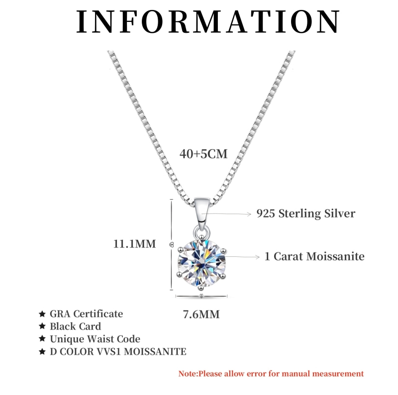 Dazzling Moissanite Necklace-Nora Luxe