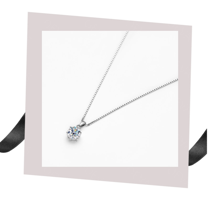 Dazzling Moissanite Necklace-Nora Luxe