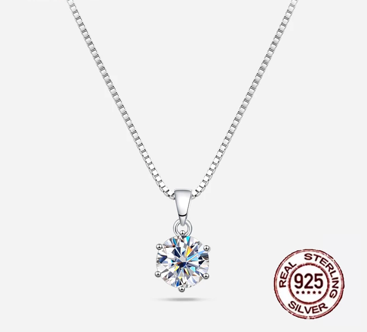Dazzling Moissanite Necklace-Nora Luxe