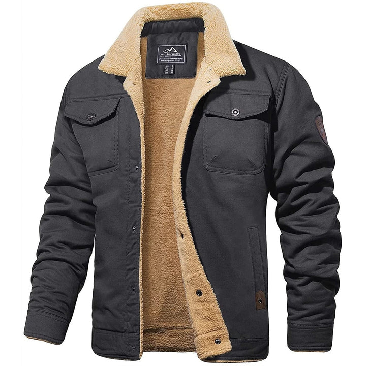 DEAVON - Timeless Bomber Jacket for Men-Dark gray-S-Nora Luxe