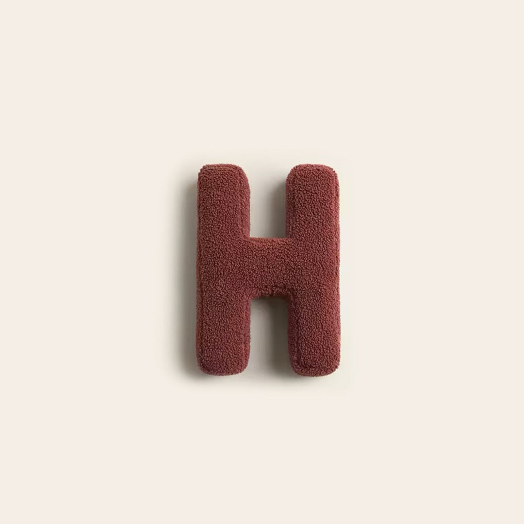Decorative Alphabet Cushion – LetterLounge-H-The Livary
