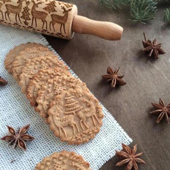 Decorative Rolling Pin - CookieCrafter-Christmas A-Nora Luxe