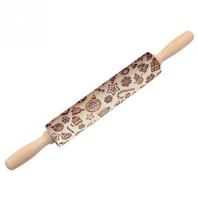 Decorative Rolling Pin - CookieCrafter-Christmas B-Nora Luxe