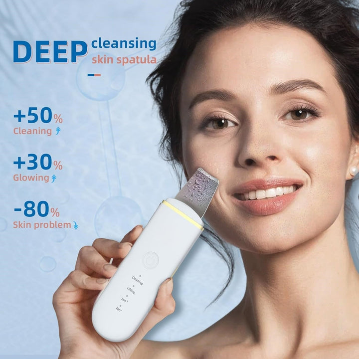 Deep Cleansing Skin Scrubber-White-Nora Luxe