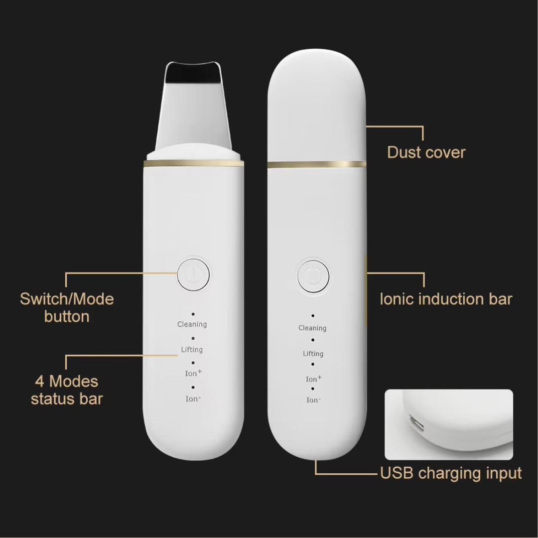 Deep Cleansing Skin Scrubber-White-Nora Luxe