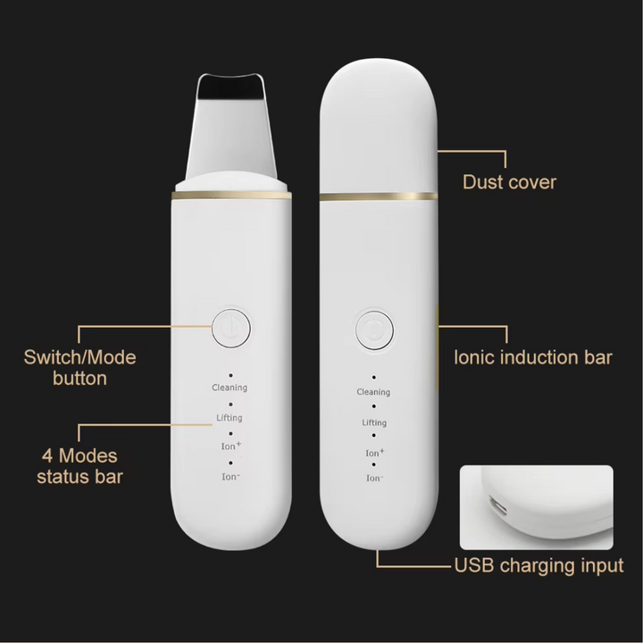 Deep Cleansing Skin Scrubber-White-Nora Luxe