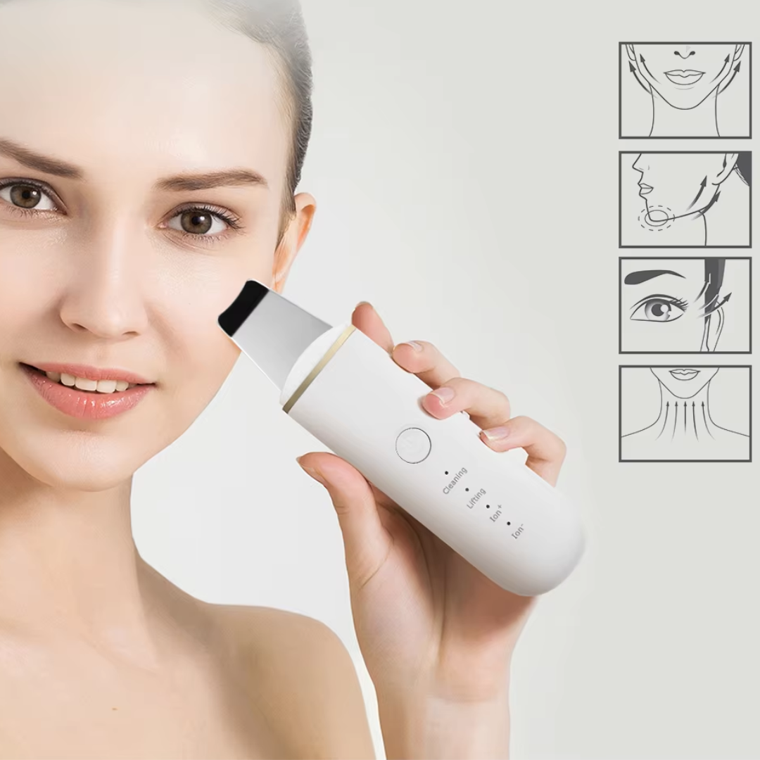 Deep Cleansing Skin Scrubber-White-Nora Luxe