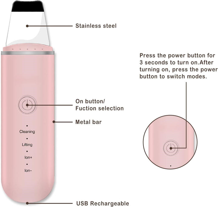 Deep Cleansing Skin Scrubber-White-Nora Luxe