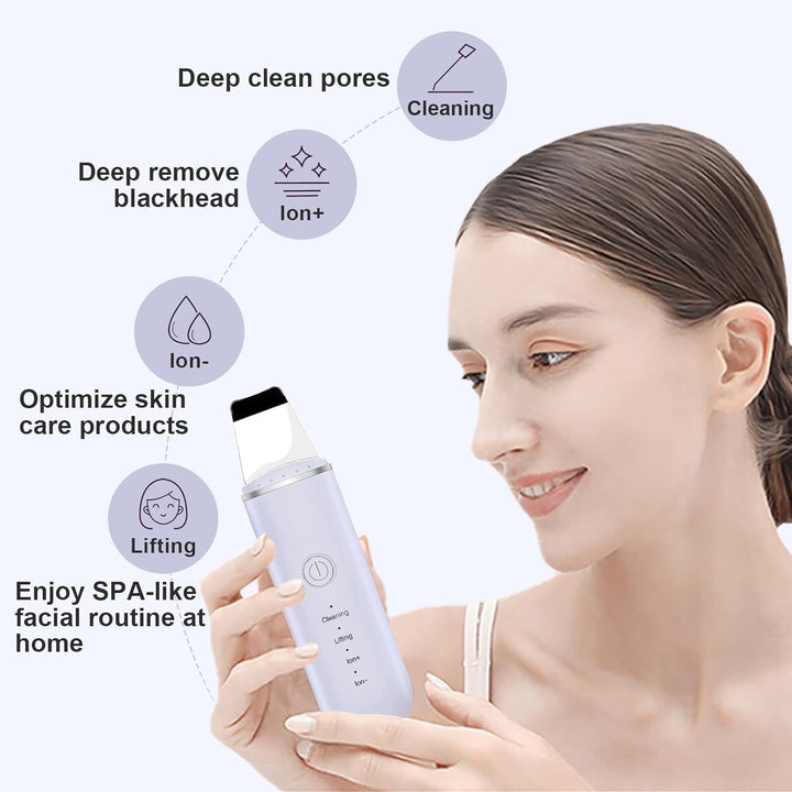 Deep Cleansing Skin Scrubber-White-Nora Luxe