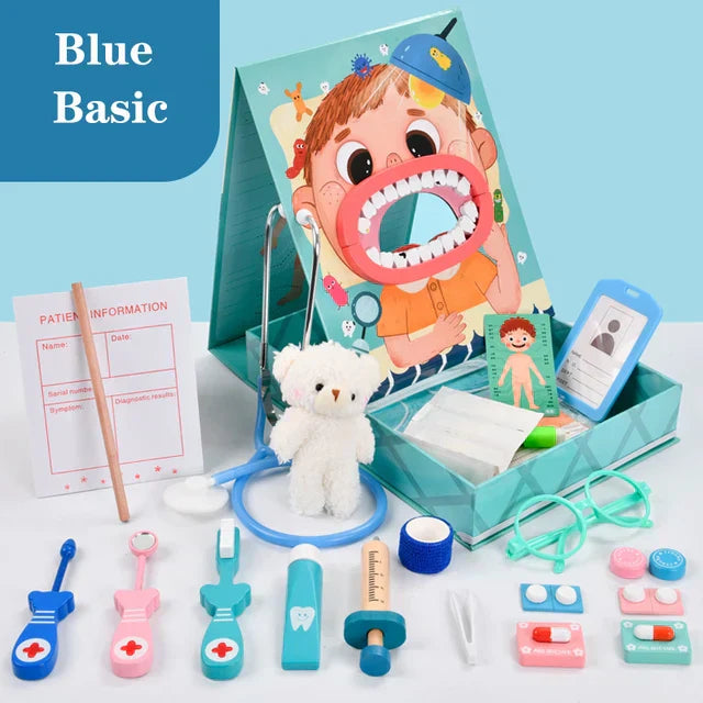 Dentist Play Set - ToothTales-Blue-Standard-Nora Luxe