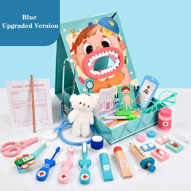 Dentist Play Set - ToothTales-Blue-Standard-Nora Luxe
