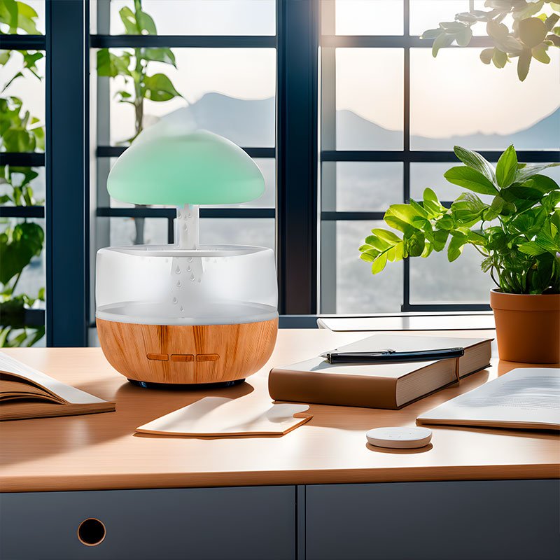 Design Humidifier - RainCloud-White-Nora Luxe