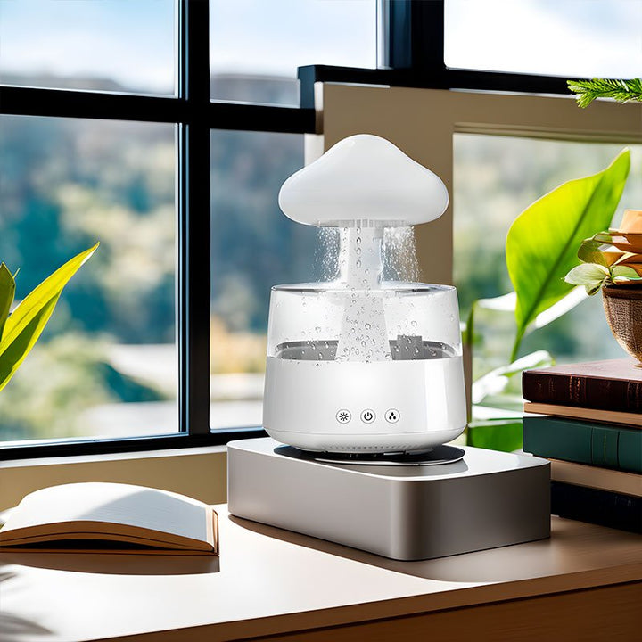 Design Humidifier - RainCloud-White-Nora Luxe