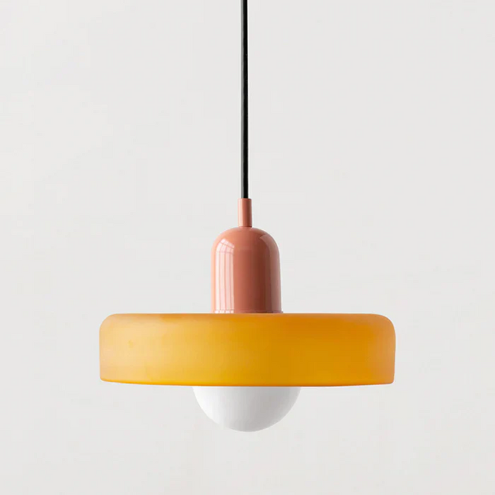 Design LED Pendant Lamp - GloboLuxe-Cream-Orange-9.84 in-Nora Luxe