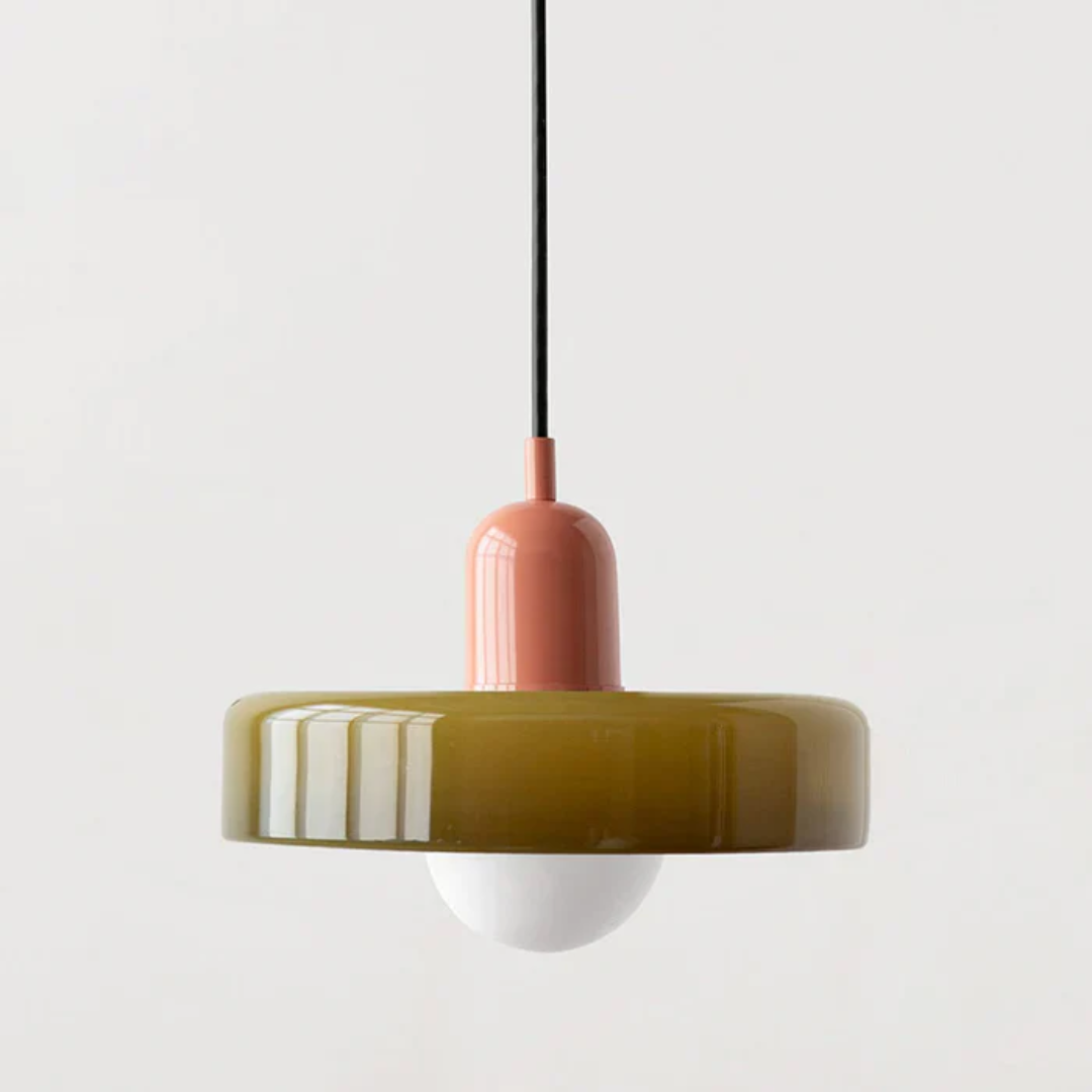 Design LED Pendant Lamp - GloboLuxe-Cream-Orange-9.84 in-Nora Luxe