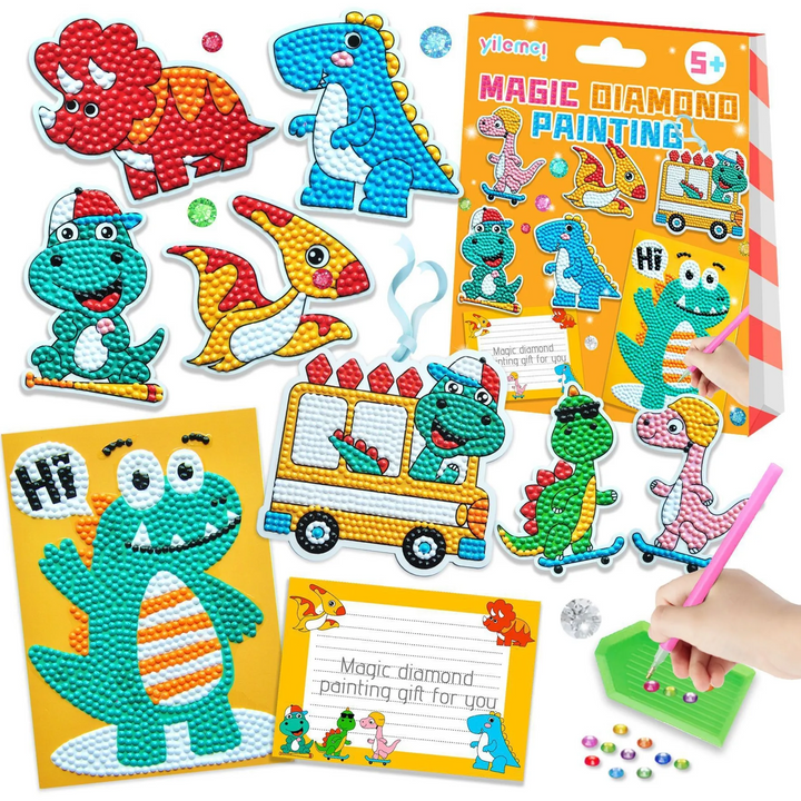 Diamond Art Kids - Anna-Dinosaur-Nora Luxe