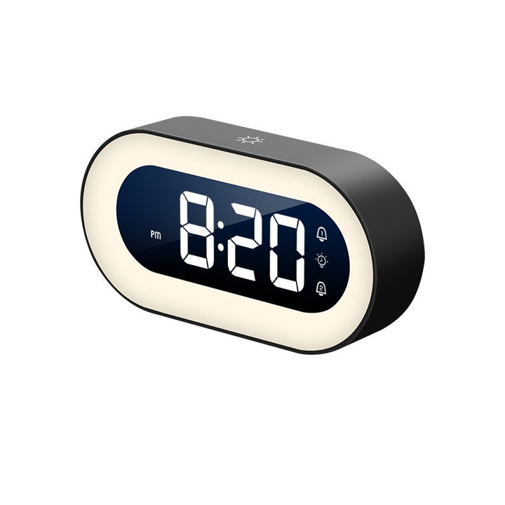 Digital Alarm Clock with Night Light - Lumino-Black-Nora Luxe
