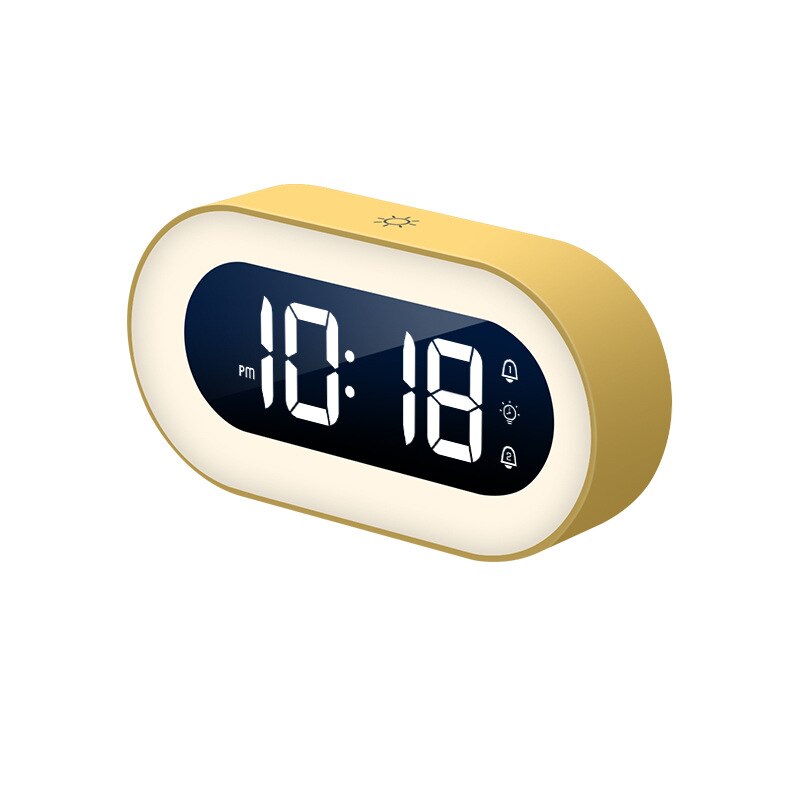 Digital Alarm Clock with Night Light - Lumino-Yellow-Nora Luxe