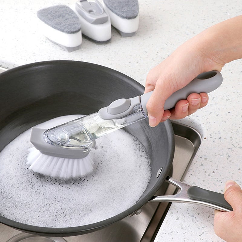 Dish brush with soap dispenser - DishMaster-Nora Luxe