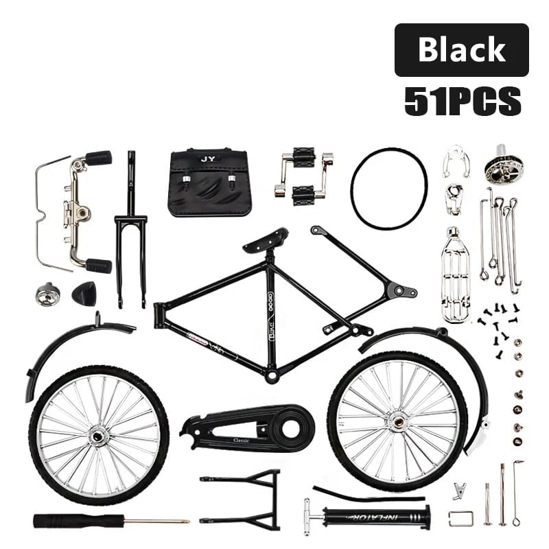 DIY Bike Model Scale - RetroCycle-Black (do-it-yourself)-Nora Luxe