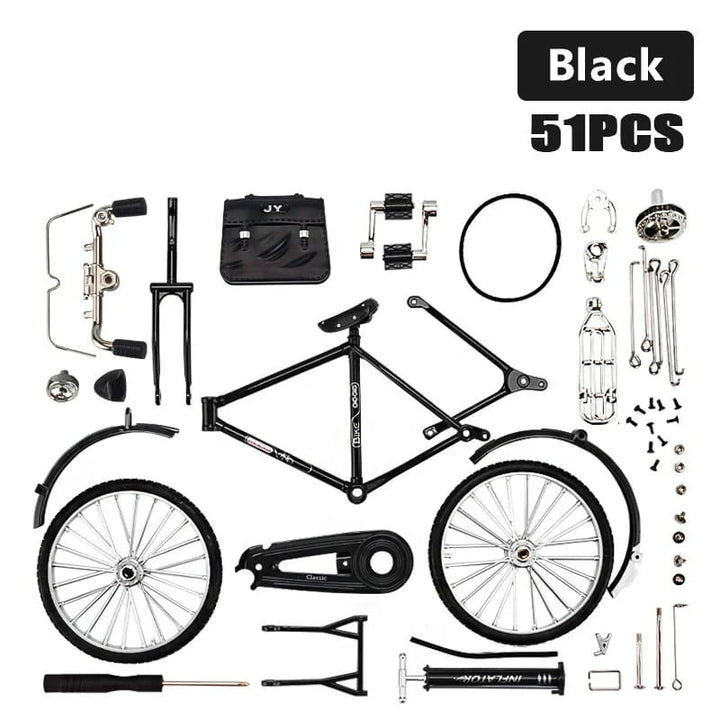 DIY Bike Model Scale - RetroCycle-Black (do-it-yourself)-Nora Luxe