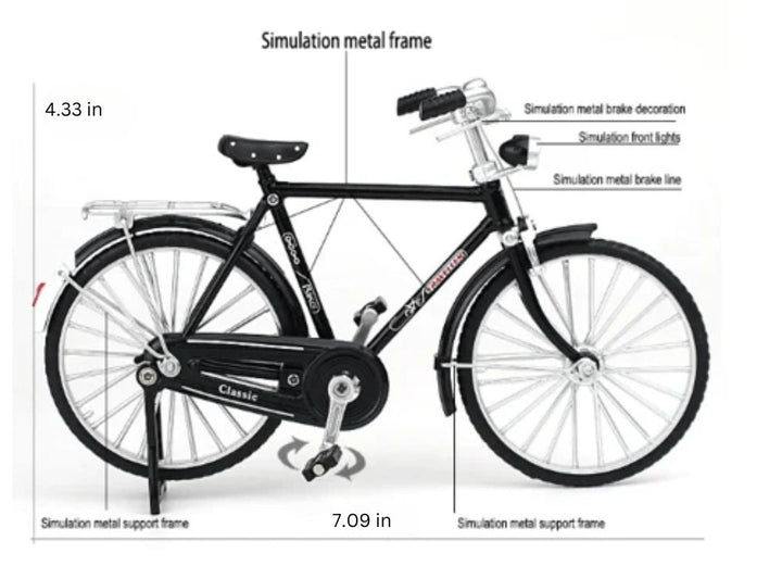 DIY Bike Model Scale - RetroCycle-Black (do-it-yourself)-Nora Luxe