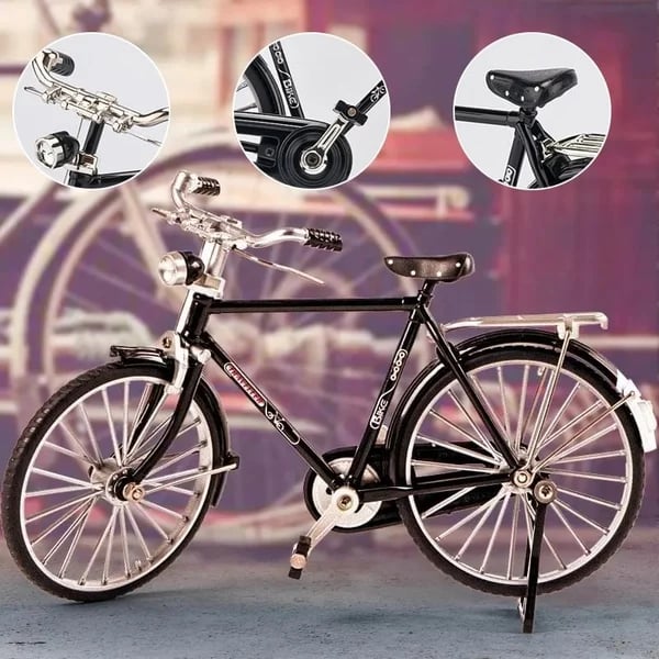 DIY Bike Model Scale - RetroCycle-Black (do-it-yourself)-Nora Luxe