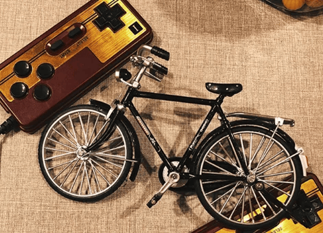 DIY Bike Model Scale - RetroCycle-Black (do-it-yourself)-Nora Luxe