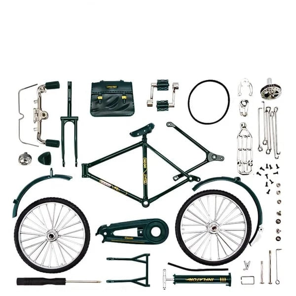 DIY Bike Model Scale - RetroCycle-Black (do-it-yourself)-Nora Luxe