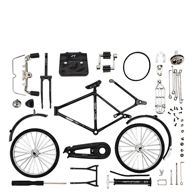 DIY Bike Model Scale - RetroCycle-Black (do-it-yourself)-Nora Luxe