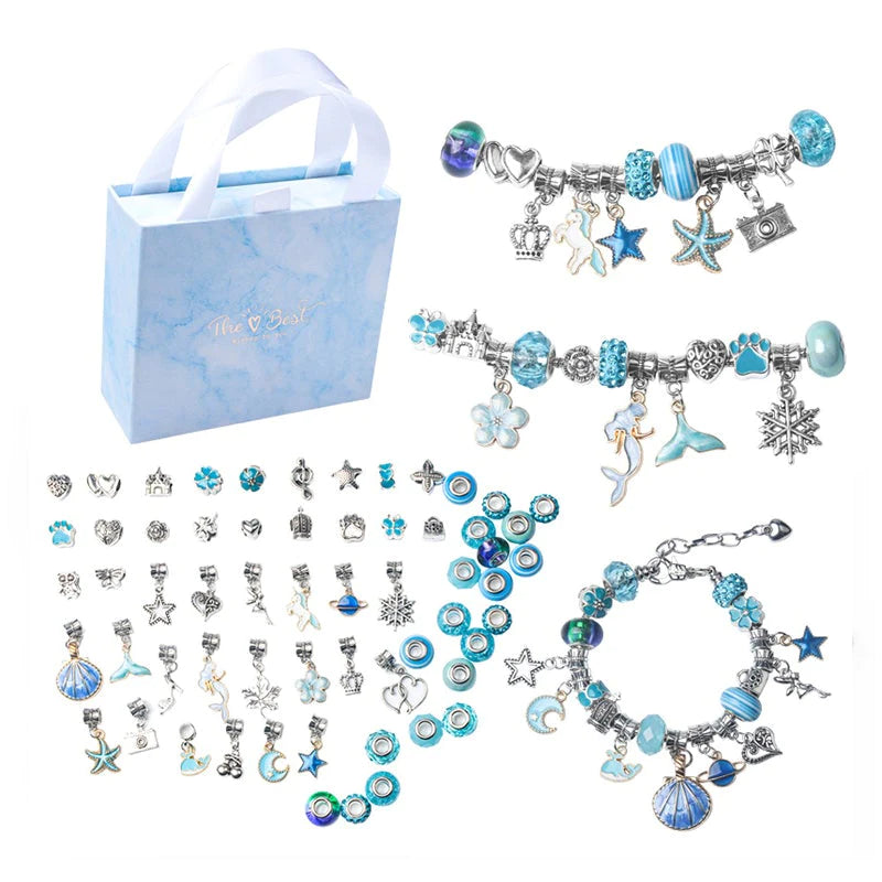 DIY Bracelet Set for Creative Moments - SparkleBands-Blue-Nora Luxe