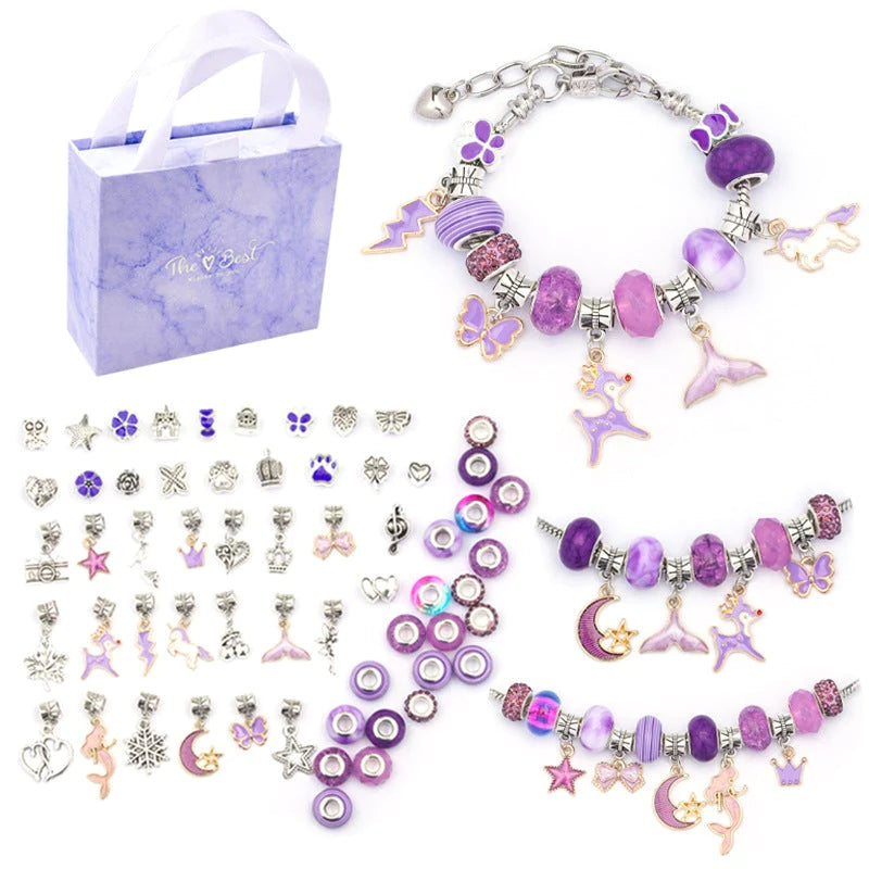 DIY Bracelet Set for Creative Moments - SparkleBands-Purple-Nora Luxe
