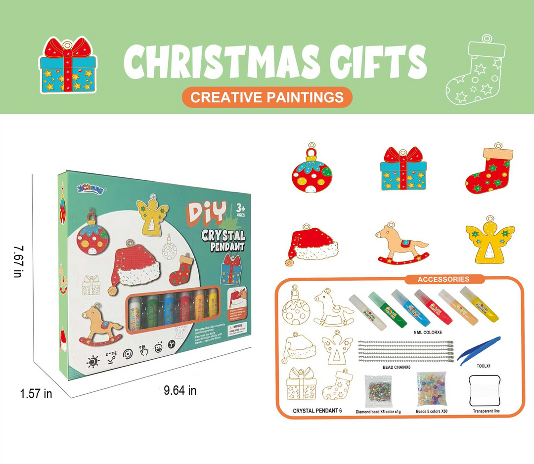 Do-It-Yourself Keyring Painting Kit - SparkleArt-Christmas-Nora Luxe