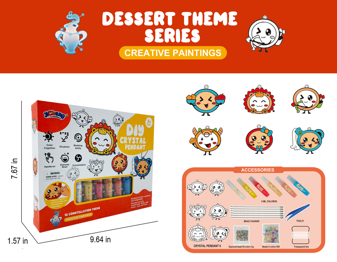 Do-It-Yourself Keyring Painting Kit - SparkleArt-Christmas-Nora Luxe