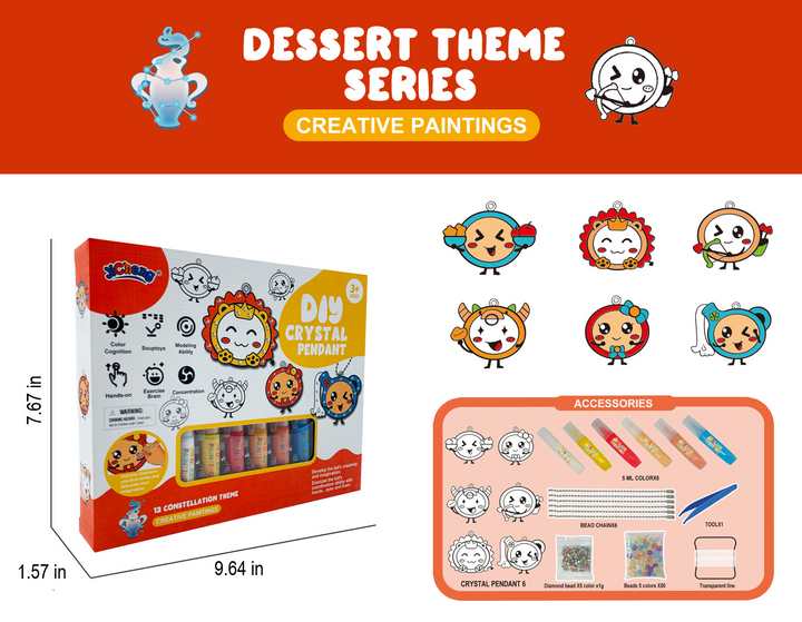 Do-It-Yourself Keyring Painting Kit - SparkleArt-Christmas-Nora Luxe