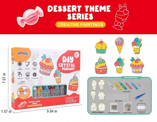 Do-It-Yourself Keyring Painting Kit - SparkleArt-Christmas-Nora Luxe