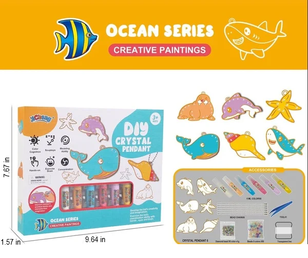 Do-It-Yourself Keyring Painting Kit - SparkleArt-Christmas-Nora Luxe