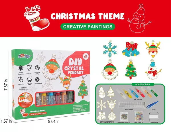 Do-It-Yourself Keyring Painting Kit - SparkleArt-Christmas-Nora Luxe