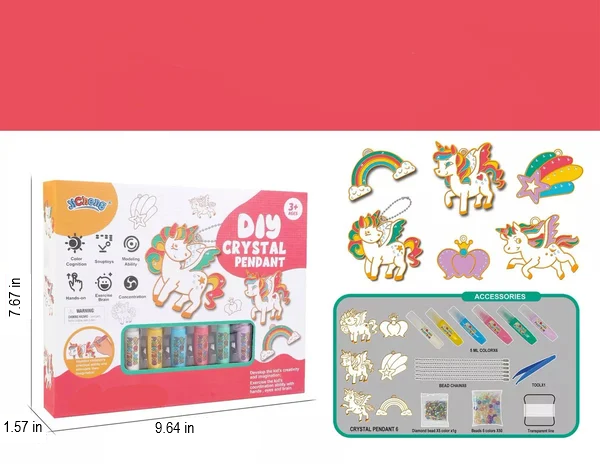 Do-It-Yourself Keyring Painting Kit - SparkleArt-Christmas-Nora Luxe