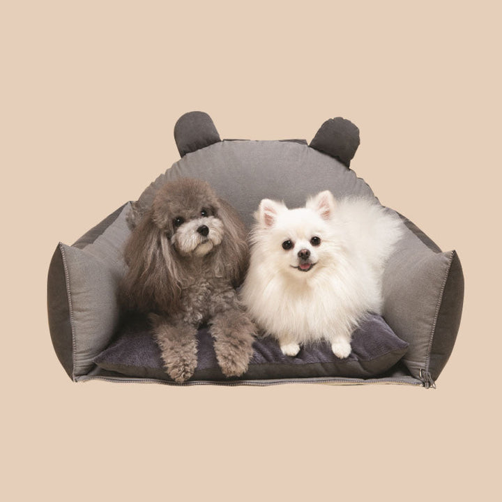 Dog Car Bed - BearBuddy-Pink-Single-Nora Luxe