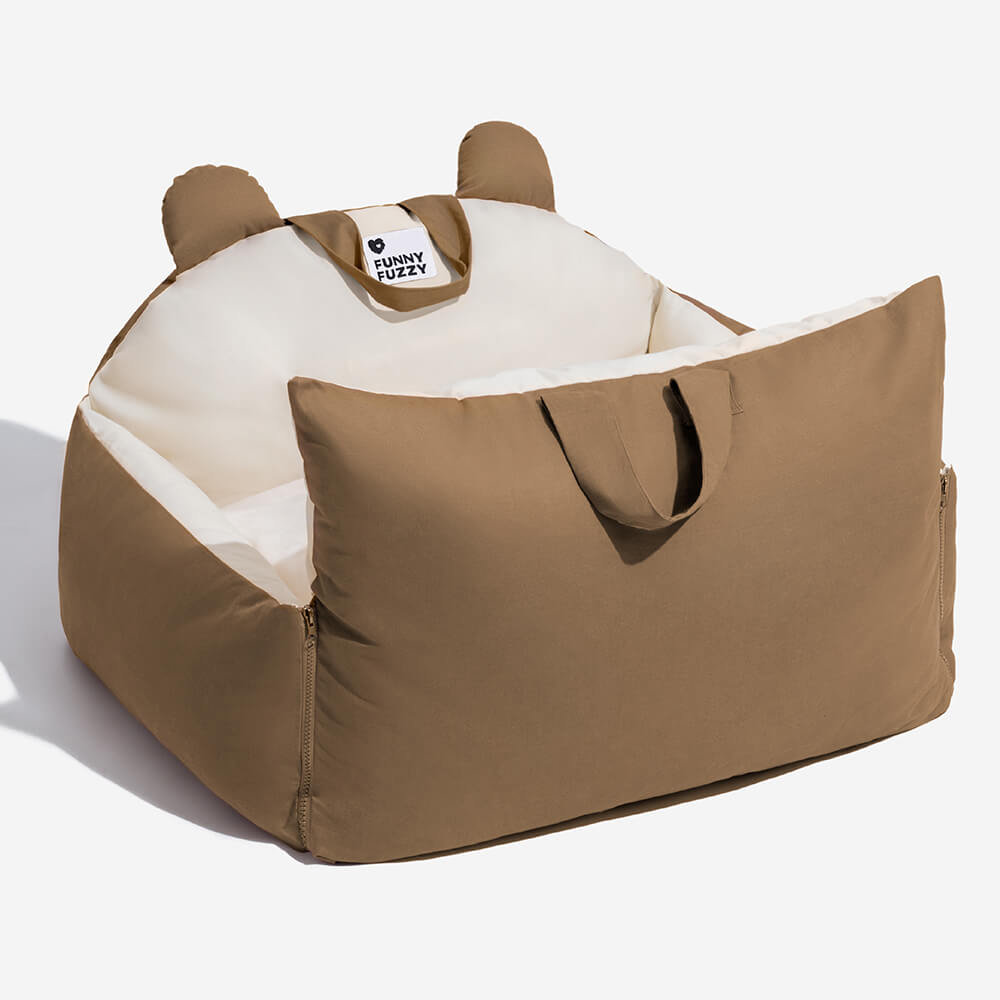 Dog Car Bed - BearBuddy-Pink-Single-Nora Luxe