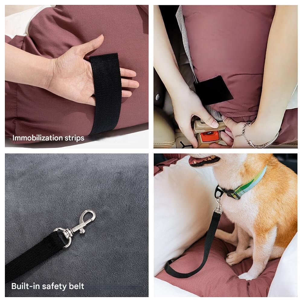 Dog Car Bed - BearBuddy-Pink-Single-Nora Luxe