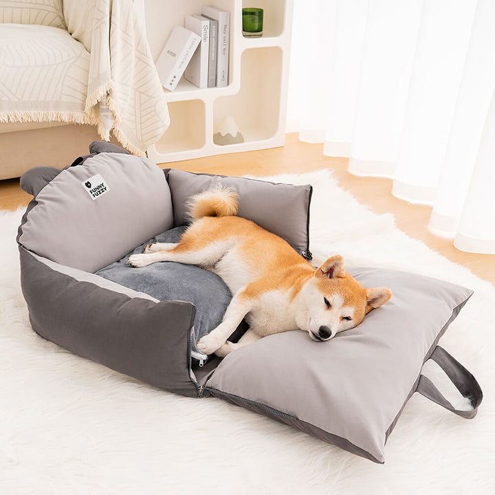 Dog Car Bed - BearBuddy-Pink-Single-Nora Luxe