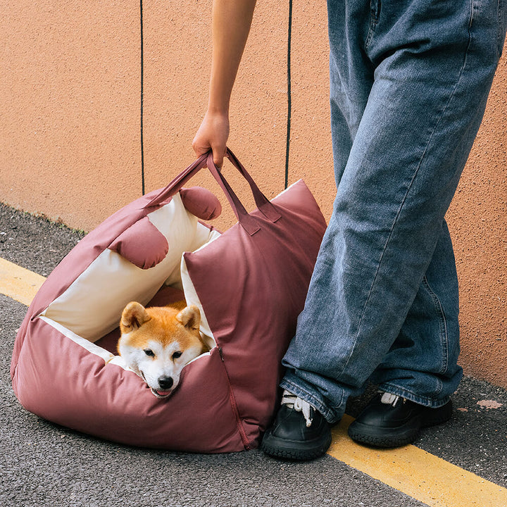 Dog Car Bed - BearBuddy-Pink-Single-Nora Luxe