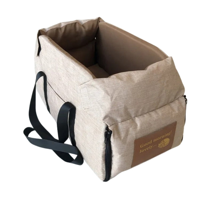 Dog Car Safety Travel Bag - SafePaws-Khaki-Nora Luxe