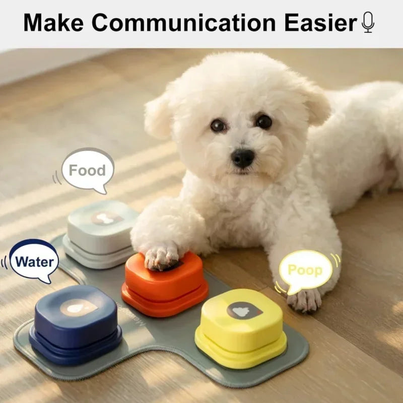 Dog Communication Buttons Set - BarkTalk-2 Pieces-Nora Luxe