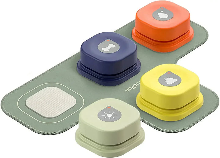 Dog Communication Buttons Set - BarkTalk-4 Pieces-Nora Luxe